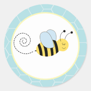 Adesivo Redondo As abelhas de Buzzy Bumble os selos do envelope da