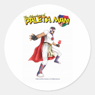 Adesivo Redondo As Aventuras do Homem Paleta