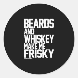 Adesivo Redondo As Barras E O Whiskey Fazem-Me Frisca