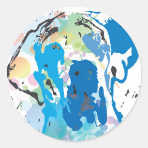 Adesivo Redondo As cores Dane