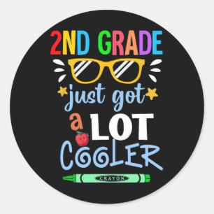 Adesivo Redondo As Crianças Do Segundo SEGUNDO Acabaram De Ficar M