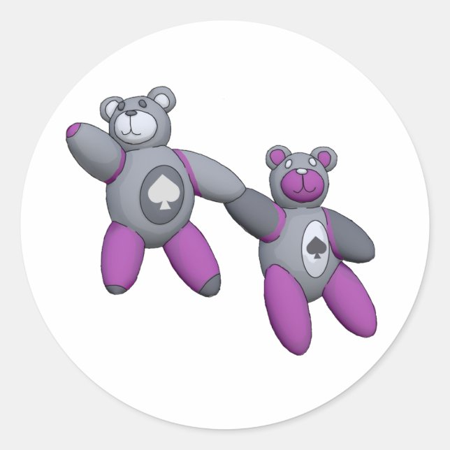 Adesivo Redondo Ás de Espadas (Frente)