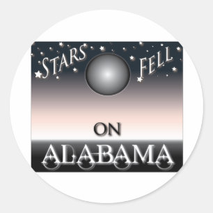 Adesivo Redondo As estrelas caíram em Alabama