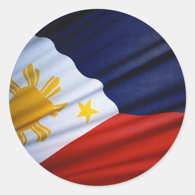 Adesivo Redondo As filipinas (Frente)