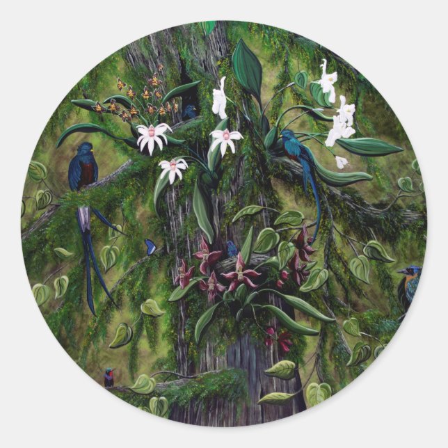 Adesivo Redondo As Jungles de Tikal (Frente)