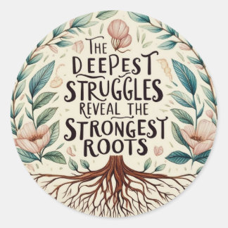 Adesivo Redondo As Luta Mais Profundas