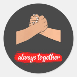 Adesivo Redondo as melhores são verdadeiras amigas e para sempre j