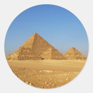 Adesivo Redondo As pirâmides egípcias