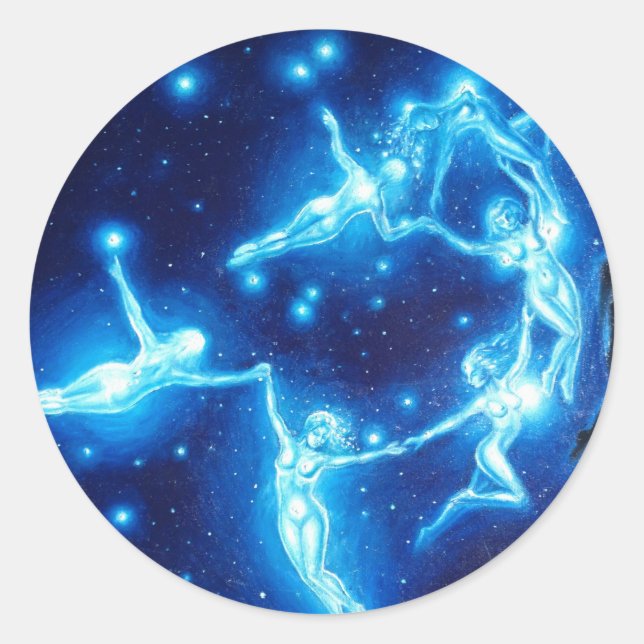 Adesivo Redondo As Pleiades (Frente)