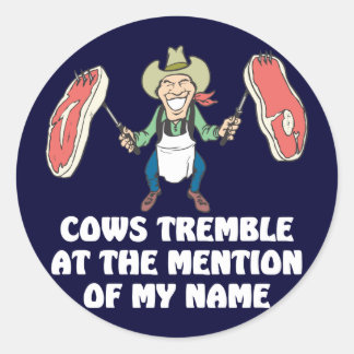 Adesivo Redondo As vacas tremem
