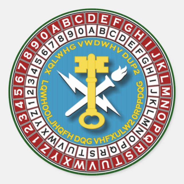 Adesivo Redondo ASA INSCOM 2s (Frente)