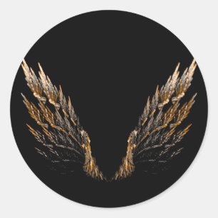 Adesivo Redondo Asas Abertas