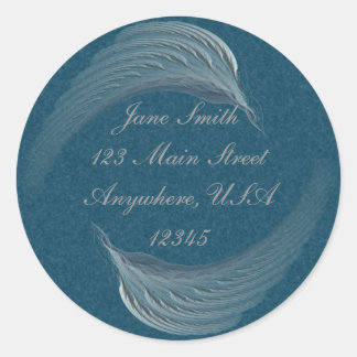 Adesivo Redondo Asas da Abstrato da Paz