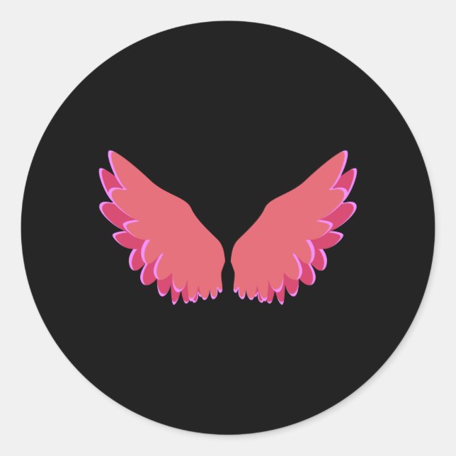Adesivo Redondo Asas de Angel (Frente)