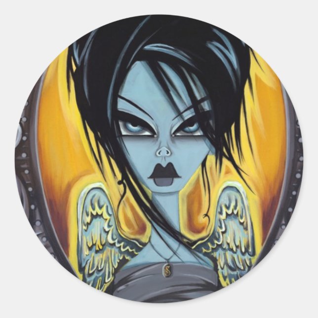 Adesivo Redondo Asas do Desejo (Frente)