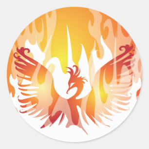 Adesivo Redondo Ascensão de Phoenix
