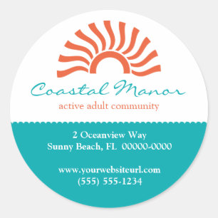 Adesivo Redondo Ascensão Sun Promocional Sticker