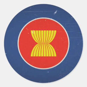 Adesivo Redondo asean