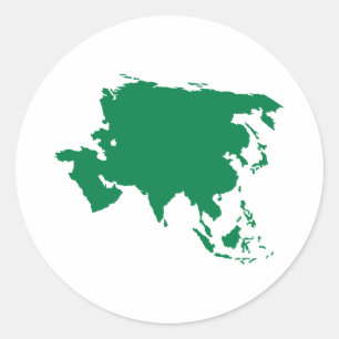 Adesivo Redondo Ásia