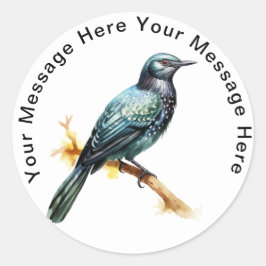 Adesivo Redondo Asiático Koel