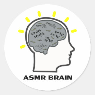 Adesivo Redondo ASMR Brain