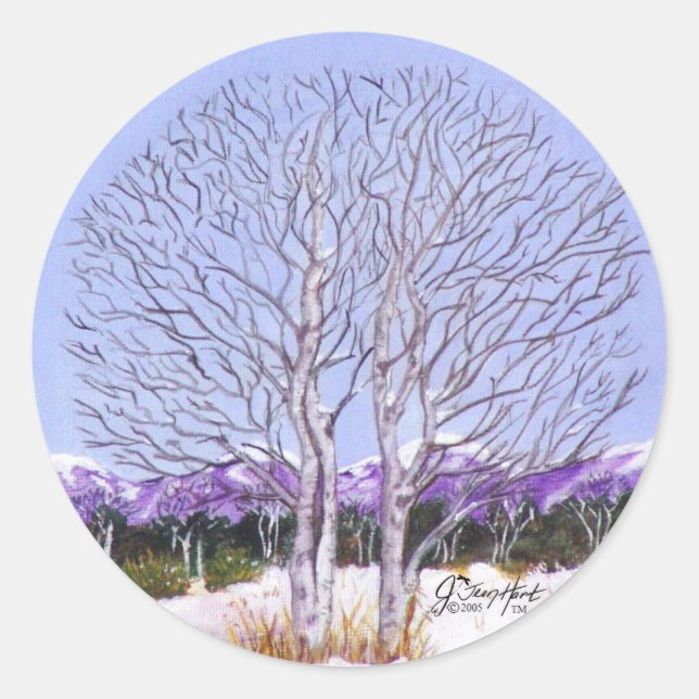 Adesivo Redondo Aspens Gêmeos (Frente)