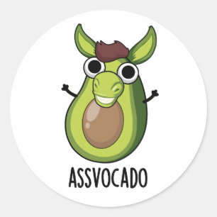 Adesivo Redondo Ass-vocado Funny Avocado Pun