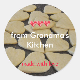 Adesivo Redondo Assando Na Cozinha Da Vovó