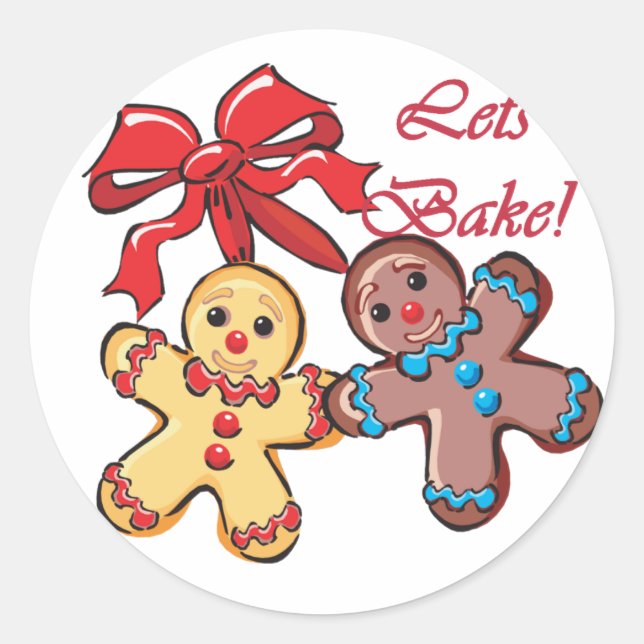 Adesivo Redondo Assar Gingercake Men (Frente)