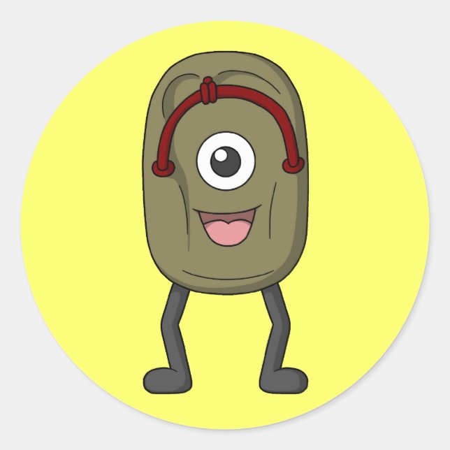 Adesivo Redondo Assar-zouri (Sandal Ghost) (Frente)