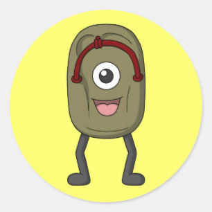 Adesivo Redondo Assar-zouri (sandália do fantasma)