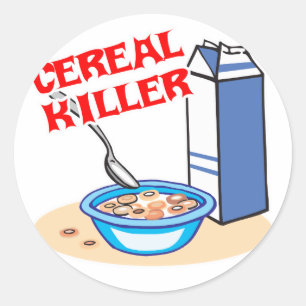 Adesivo Redondo assassino de cereal
