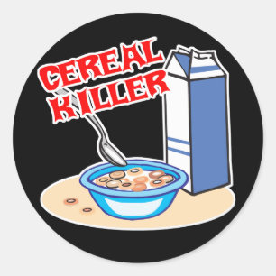 Adesivo Redondo assassino de cereal