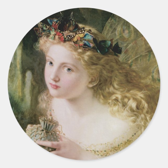 Adesivo Redondo Assim, sua fada é feita das coisas mais bonitas (Frente)