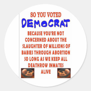 ADESIVO REDONDO ASSIM VOCÊ VOTOU DEMOCTAT