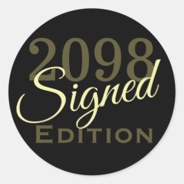 Adesivo Redondo Assinado