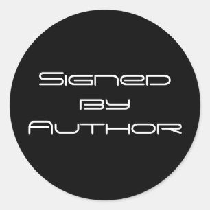 Adesivo Redondo Assinado por Autocolantes