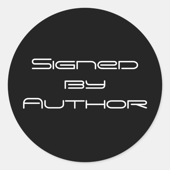 Adesivo Redondo Assinado por Autocolantes (Frente)