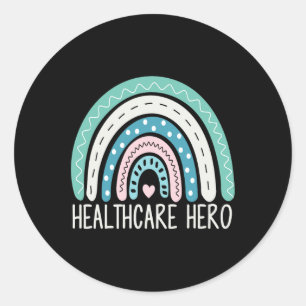Adesivo Redondo Assistente Médico Herói Ag