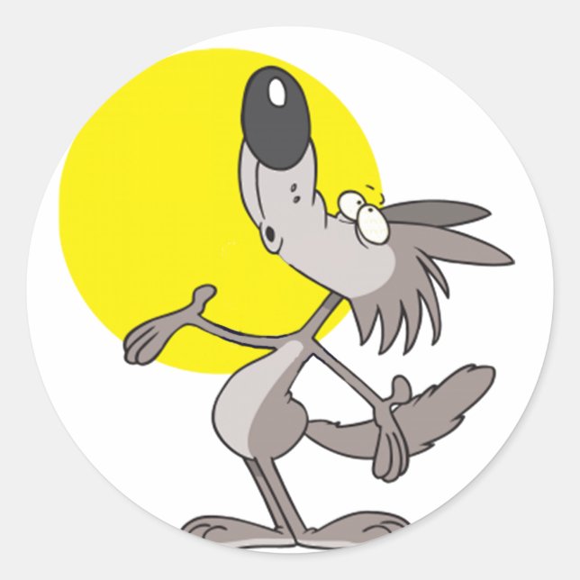 Adesivo Redondo Assobio na Lua (Frente)