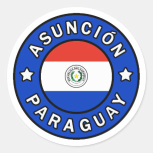 Adesivo Redondo Assunção Paraguai