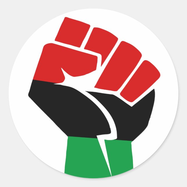 Adesivo Redondo Assuntos de Cultura Negra (Frente)