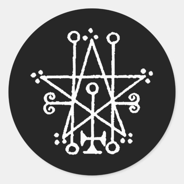 Adesivo Redondo Astaroth Sigil (Frente)