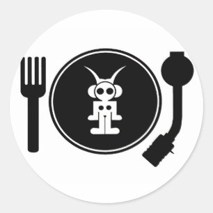 Adesivo Redondo astro DJ