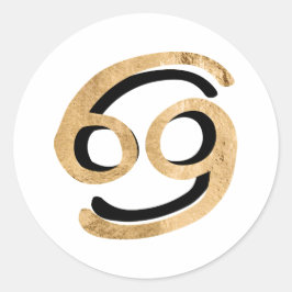 Adesivo Redondo astrologia do caranguejo-cancer símbolo zodíaco pr