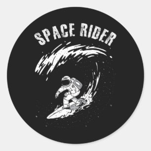 Adesivo Redondo Astronauta de Navegação