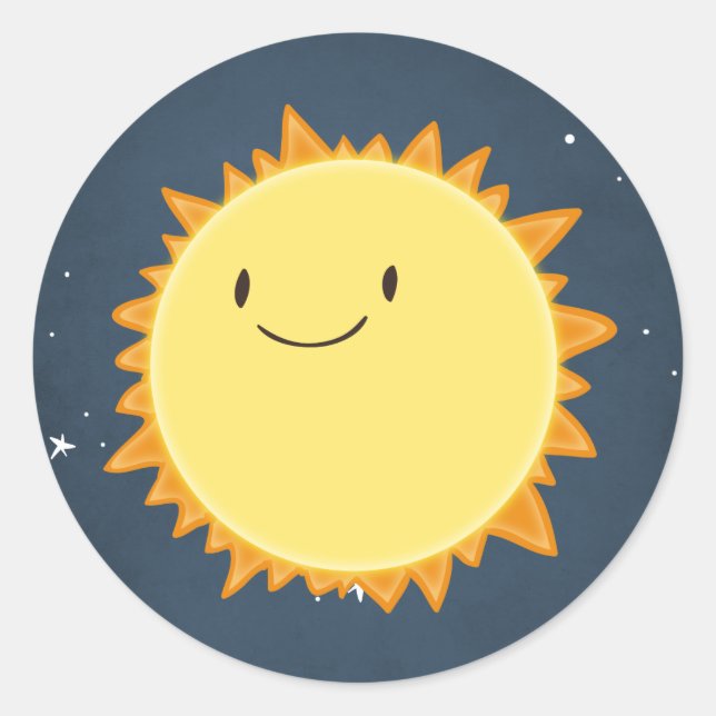 Adesivo Redondo Astronauta do Foguete de Envelope do Espaço Exteri (Frente)