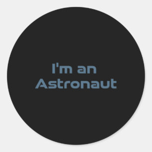 Adesivo Redondo Astronauta Surfista Onda Espacial Retro Cósmico Di