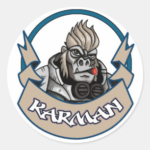 Adesivo Redondo AT-43 Karman cómico