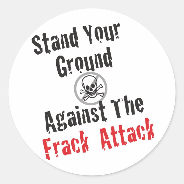 Adesivo Redondo Ataque de Frack (Frente)